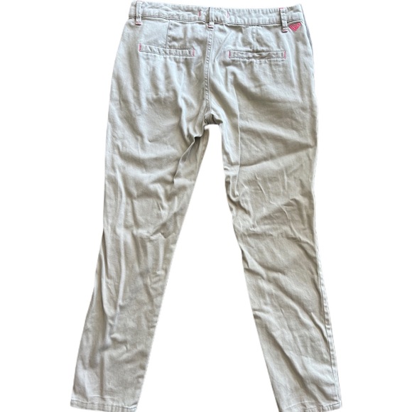 Roxy Tan Khaki Cotton/Spandex Pants Juniors size 5 - Picture 3 of 6